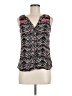 Sanctuary 100% Rayon Aztec Or Tribal Print Black Sleeveless Blouse Size M - photo 1