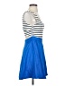 Double Zero Stripes Blue Casual Dress Size S - photo 4