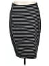 Apt. 9 Stripes Black Casual Skirt Size L - photo 1