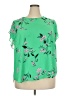 PREMISE 100% Polyester Green Short Sleeve Blouse Size 2X - photo 1