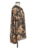Free People Animal Print Brown Long Sleeve Blouse Size M - photo 4