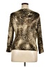 Mishca Animal Print Gold 3/4 Sleeve Top Size XL - photo 2
