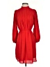 Ann Taylor 100% Polyester Solid Red Casual Dress Size S (petite) - photo 1