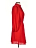 Ann Taylor 100% Polyester Solid Red Casual Dress Size S (petite) - photo 4