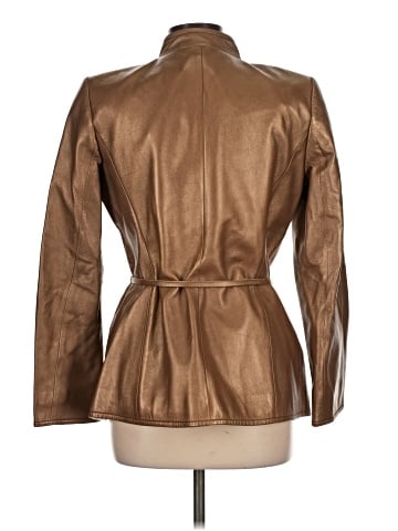 Linda Allard Ellen Tracy Leather Jacket (view 2)