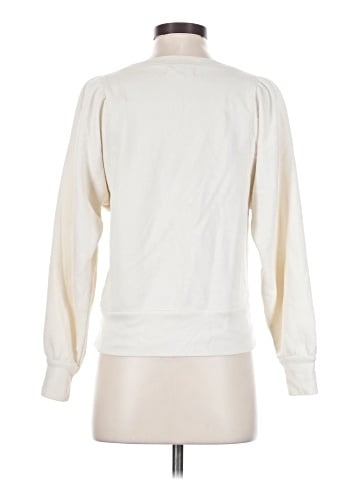Madewell Henley Puff-Sleeve Sweatshirt (view 2)