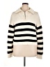Kule 100% Cotton Stripes Ivory Pullover Sweater Size XL - photo 1