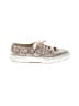 Superga 100% Leather Animal Print Ivory Sneakers Size 9 1/2 - photo 1
