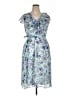 Tommy Hilfiger 100% Polyester Tropical Blue Cocktail Dress Size 14 - photo 1