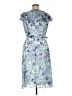 Tommy Hilfiger 100% Polyester Tropical Blue Cocktail Dress Size 14 - photo 2