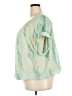 George 100% Polyester Green 3/4 Sleeve Blouse Size 3X - photo 5