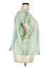 George 100% Polyester Green 3/4 Sleeve Blouse Size 3X - photo 4
