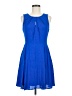 Express Solid Blue Cocktail Dress Size 8 - photo 1