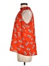 Chenault Orange Sleeveless Blouse Size M - photo 5