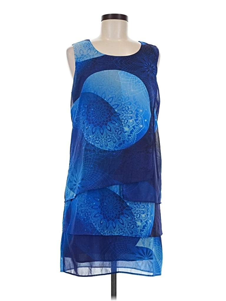 Pre-owned Desigual Cocktail Dress In Blue