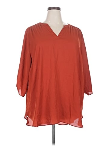 Worthington 3/4 Sleeve Blouse (view 1)