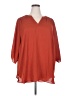 Worthington 100% Polyester Red 3/4 Sleeve Blouse Size 3X - photo 1