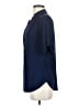Perseption Concept Blue Short Sleeve Blouse Size S - photo 5