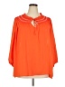 Rose + Olive 100% Polyester Orange 3/4 Sleeve Blouse Size 3X - photo 1