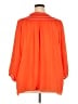 Rose + Olive 100% Polyester Orange 3/4 Sleeve Blouse Size 3X - photo 2