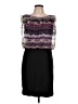 Cache Graphic Purple Cocktail Dress Size 10 - photo 1