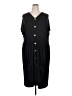 Boohoo Solid Black Casual Dress Size 22 - photo 1