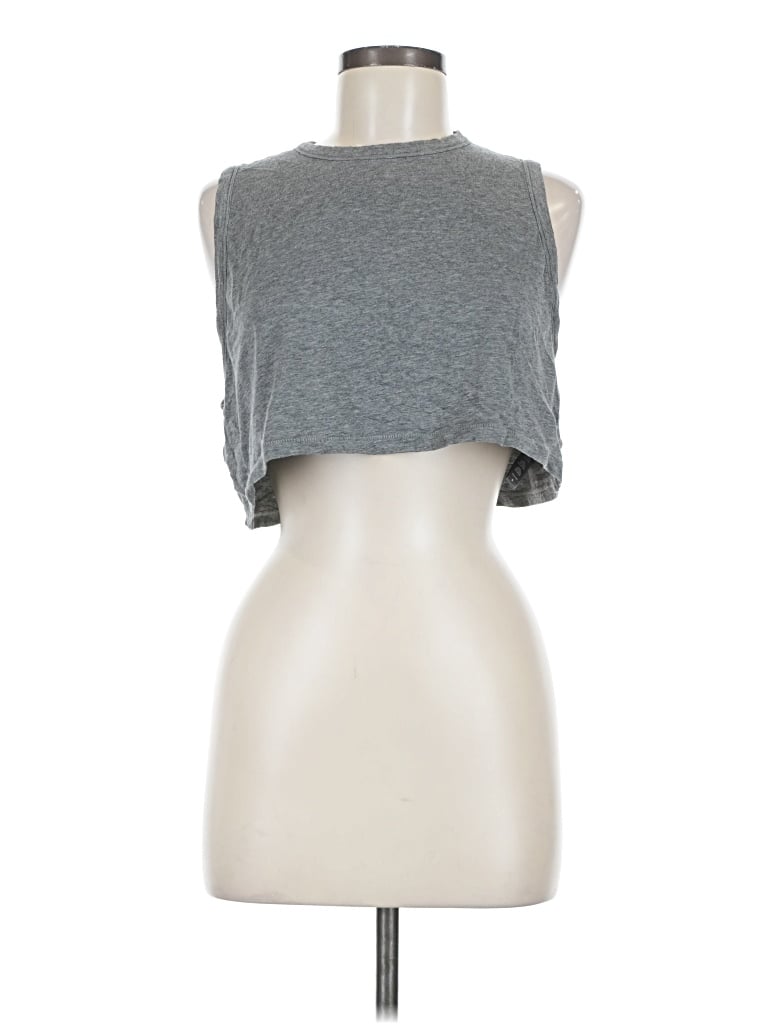 Pre-owned Skims Sleeveless T-shirt In Gray