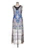 Reba Graphic Blue Cocktail Dress Size XL - photo 1