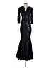 Talbot Runhof Black Cocktail Dress Size 4 - photo 1