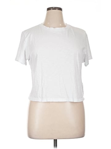 Madewell The Easy Crop Crew Tee in Soft Slub (view 1)