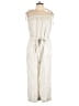 Thread & Supply 100% Tencel Stripes Ivory Jumpsuit Size L - photo 1