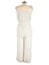 Thread & Supply 100% Tencel Stripes Ivory Jumpsuit Size L - photo 2