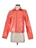 Robert Krugman 100% Linen Metallic Orange Raincoat Size S - photo 1