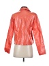 Robert Krugman 100% Linen Metallic Orange Raincoat Size S - photo 2