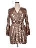 Nine West 100% Polyester Metallic Brown Cocktail Dress Size XL Petite - photo 1