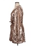 Nine West 100% Polyester Metallic Brown Cocktail Dress Size XL Petite - photo 5