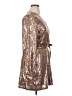 Nine West 100% Polyester Metallic Brown Cocktail Dress Size XL Petite - photo 4
