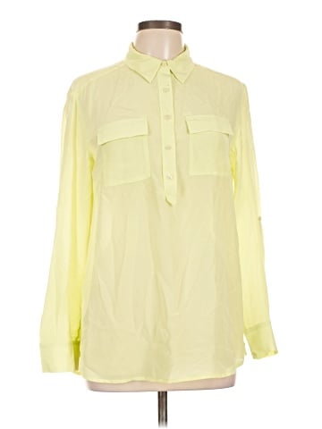Ann Taylor Long Sleeve Silk Top (view 1)