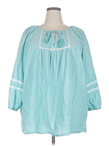 St. John's Bay 3/4 Sleeve Blouse (view 1)