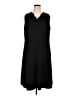 Talbots Solid Black Casual Dress Size 16 - photo 1