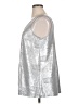 Roaman's Metallic Silver Sleeveless Top Size 14 (M) - photo 5