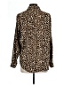 MICHAEL Michael Kors 100% Polyester Animal Print Brown Long Sleeve Blouse Size L - photo 2