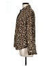 MICHAEL Michael Kors 100% Polyester Animal Print Brown Long Sleeve Blouse Size L - photo 5