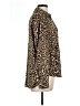 MICHAEL Michael Kors 100% Polyester Animal Print Brown Long Sleeve Blouse Size L - photo 4