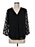 Fun2Fun Black 3/4 Sleeve Blouse Size M - photo 1