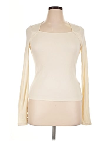 Madewell Angled-Neck Long-Sleeve Top (view 1)