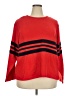 Casual Corner Stripes Red Pullover Sweater Size 2X - photo 1