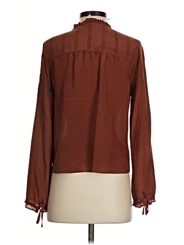 Mo:Vint Long Sleeve Silk Top (view 2)