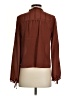 Mo:Vint 100% Silk Brown Long Sleeve Silk Top Size XS - photo 2