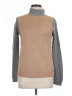 Ann Taylor LOFT Color Block Tan Turtleneck Sweater Size L - photo 1